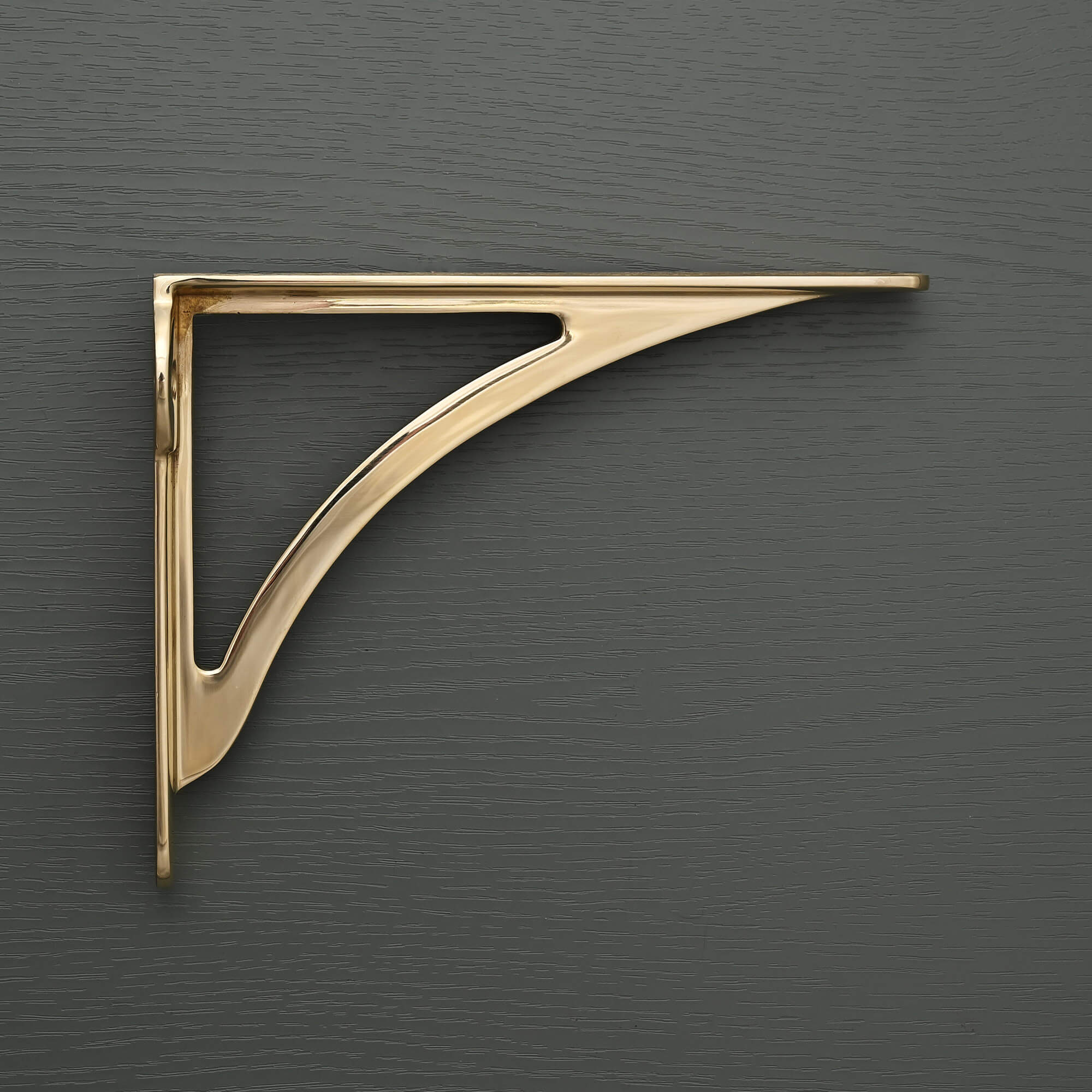 Ironbridge Polished Brass Shelf Brackets | 4.5/6/7/8/10" - Brass Shelf Brackets - Yester Home - Yester Home