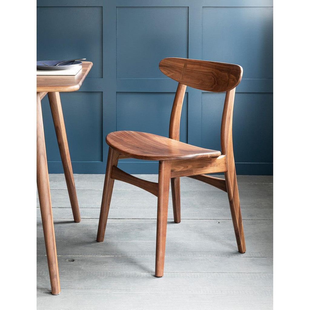 Kersoe Dining Chair - Walnut-Dining Chairs & Benches-Yester Home