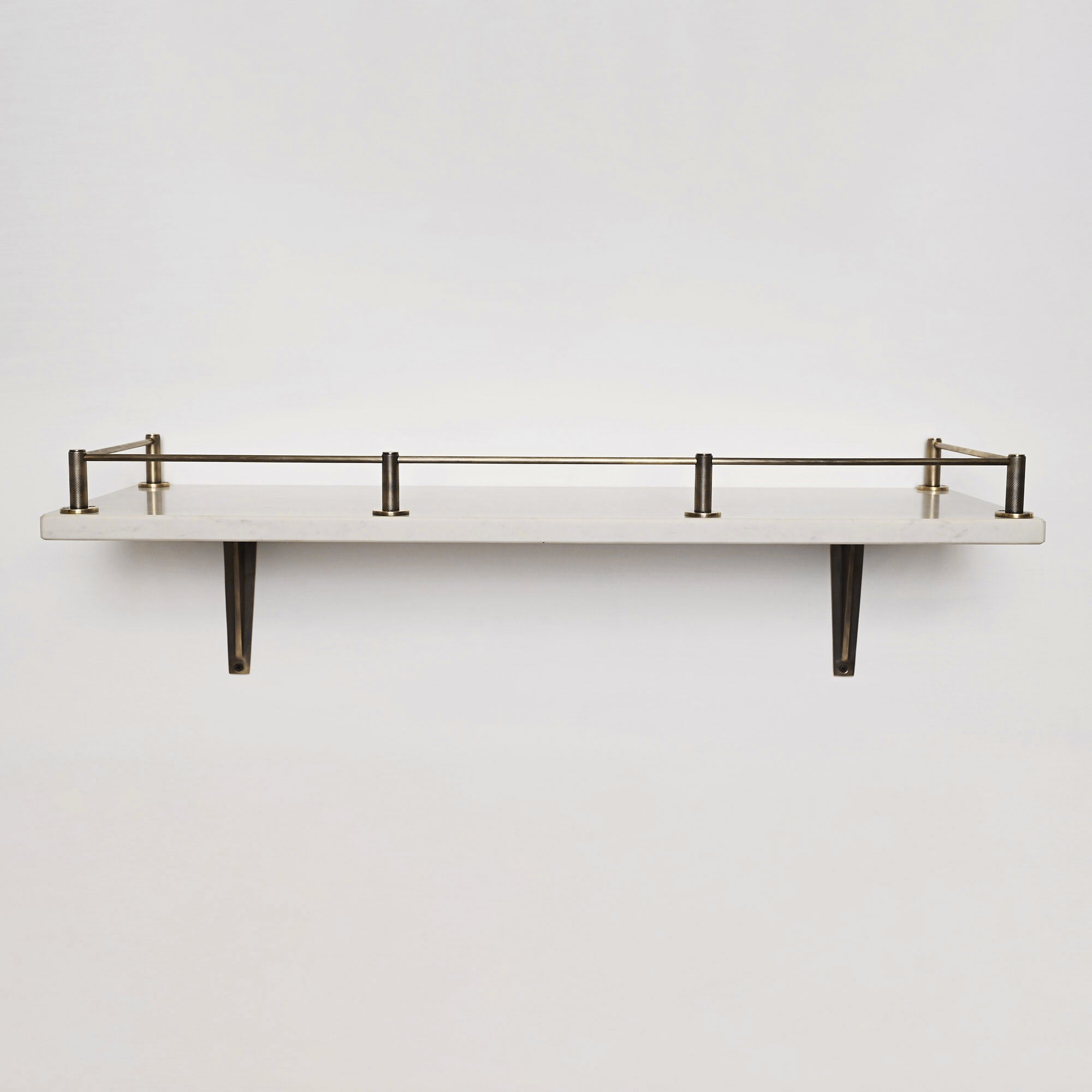 Knurled Gallery Shelf Rail | Aged Brass - Gallery Rails - Yester Home - Yester Home