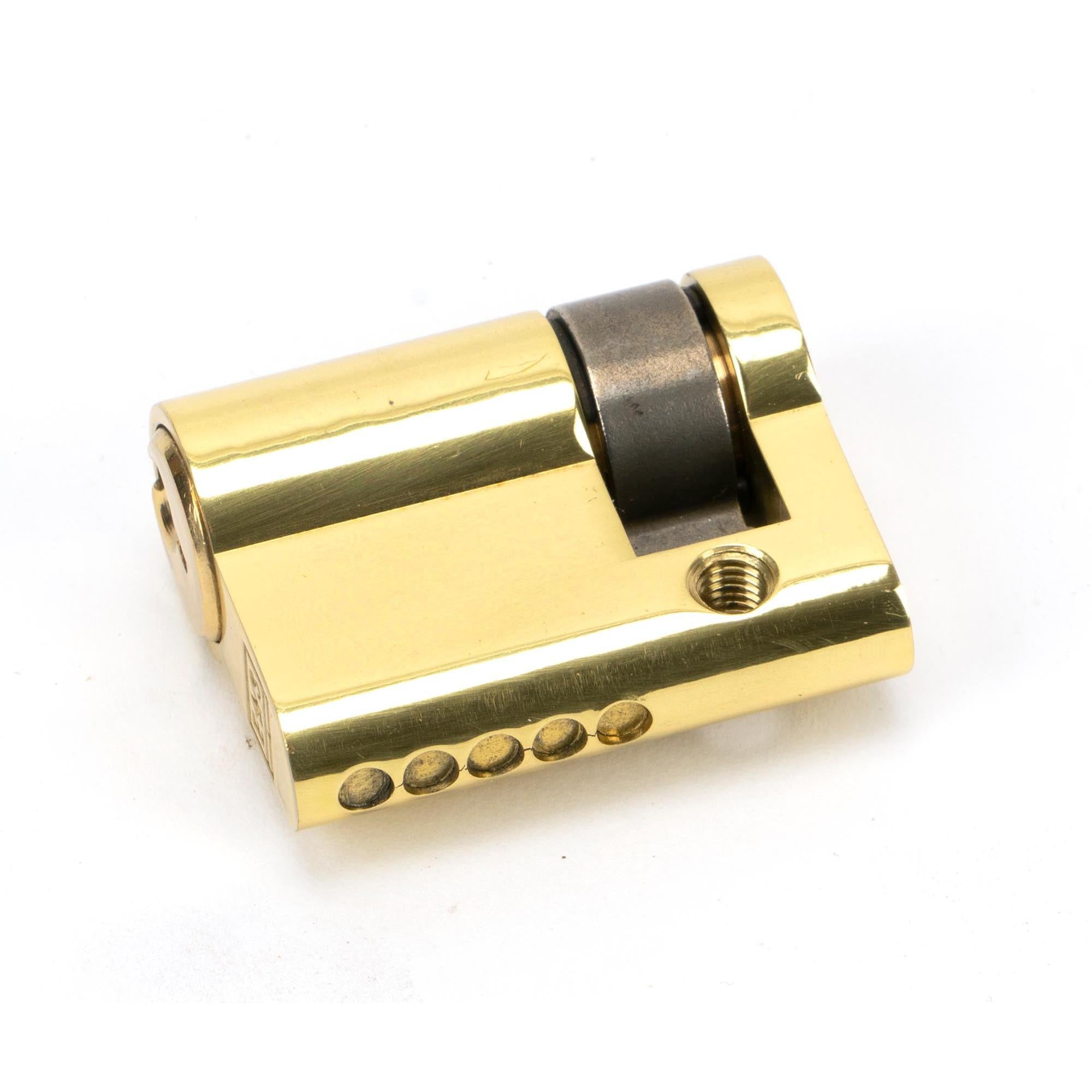 Lacquered Brass 30/10 5pin Single Cylinder | From The Anvil - Euro Cylinders - From The Anvil - Yester Home