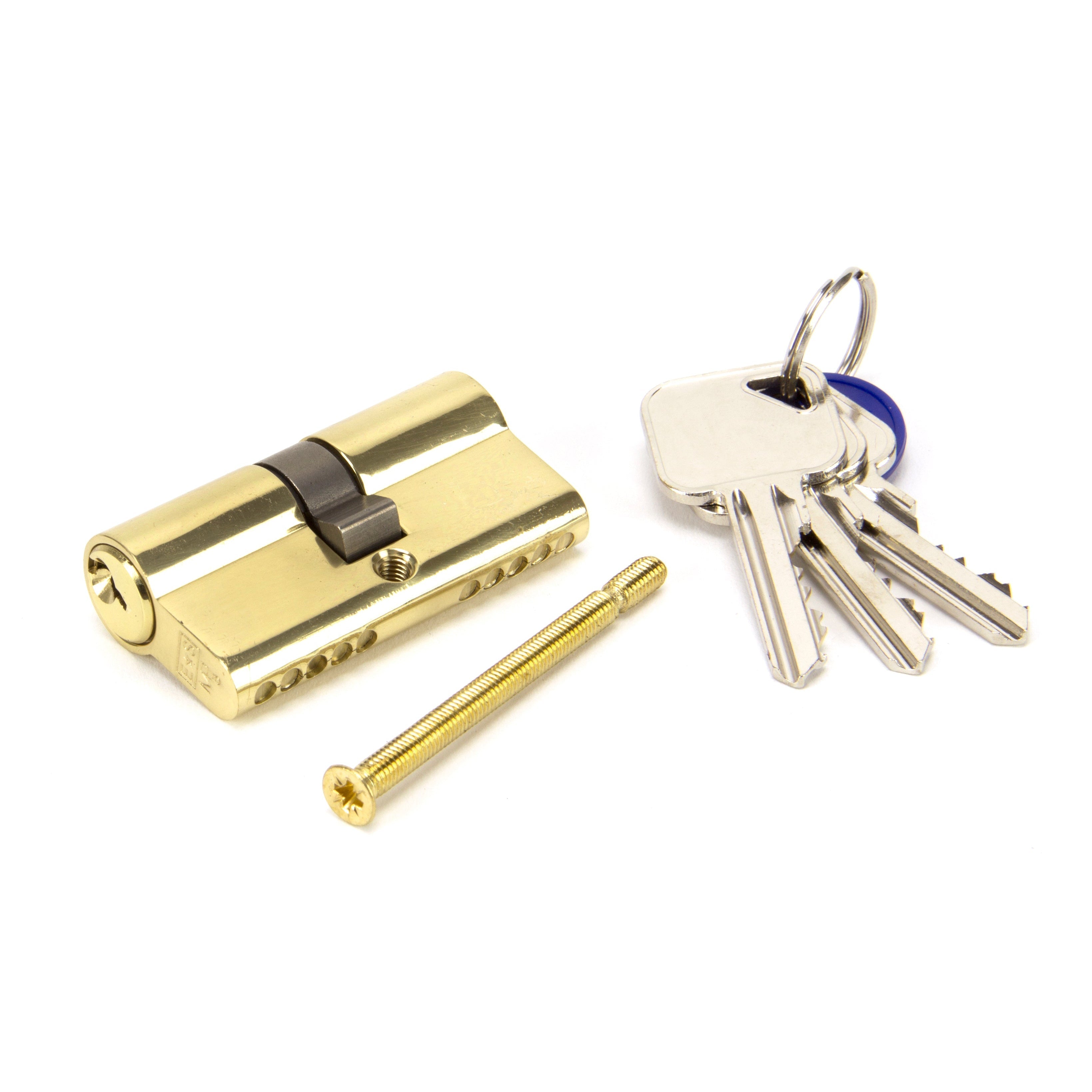 Lacquered Brass 30/30 5pin Euro Cylinder KA | From The Anvil-Euro Cylinders-Yester Home