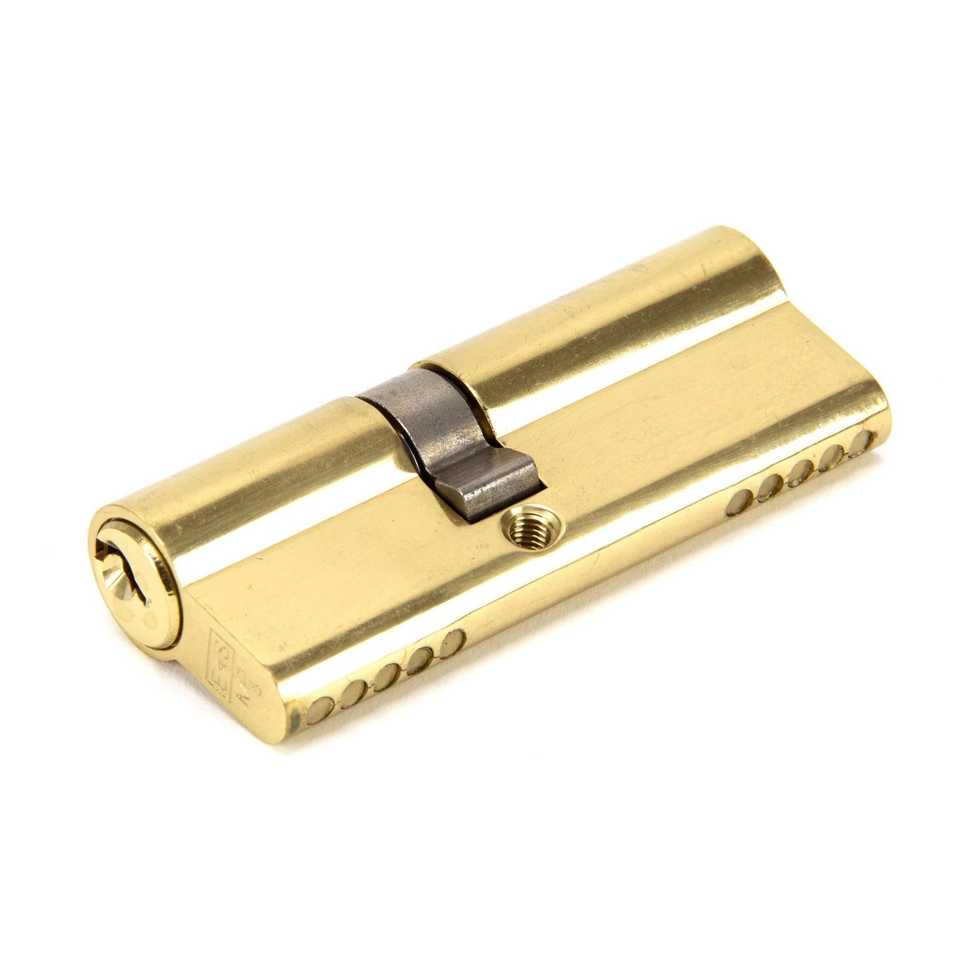 Lacquered Brass 35/45 5pin Euro Cylinder KA | From The Anvil - Euro Cylinders - From The Anvil - Yester Home