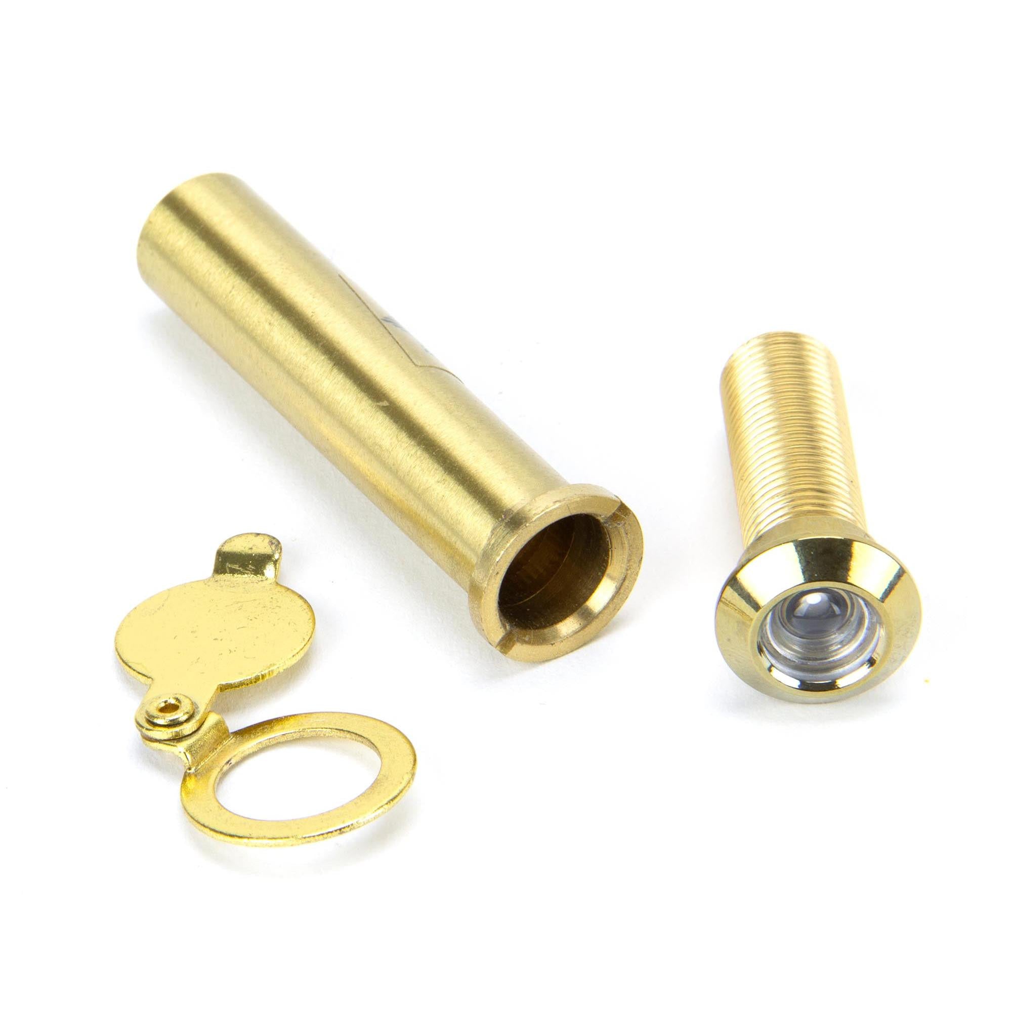 Lacquered Brass Door Viewer 180° (55-75mm Door) | From The Anvil - Security - From The Anvil - Yester Home