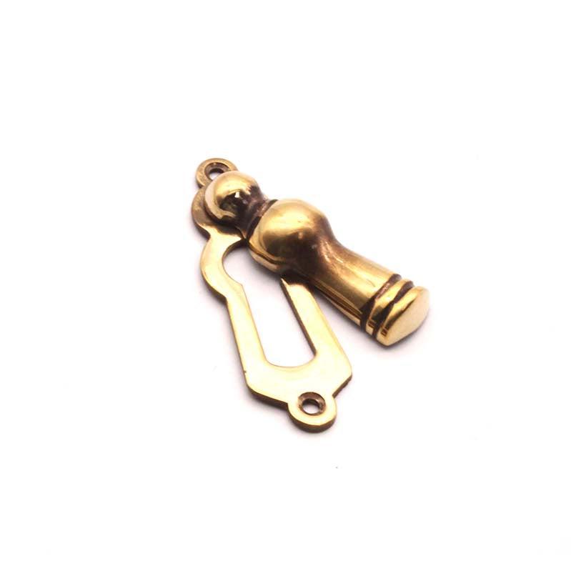 Lady Escutcheon Aged Brass-Escutcheons-Yester Home