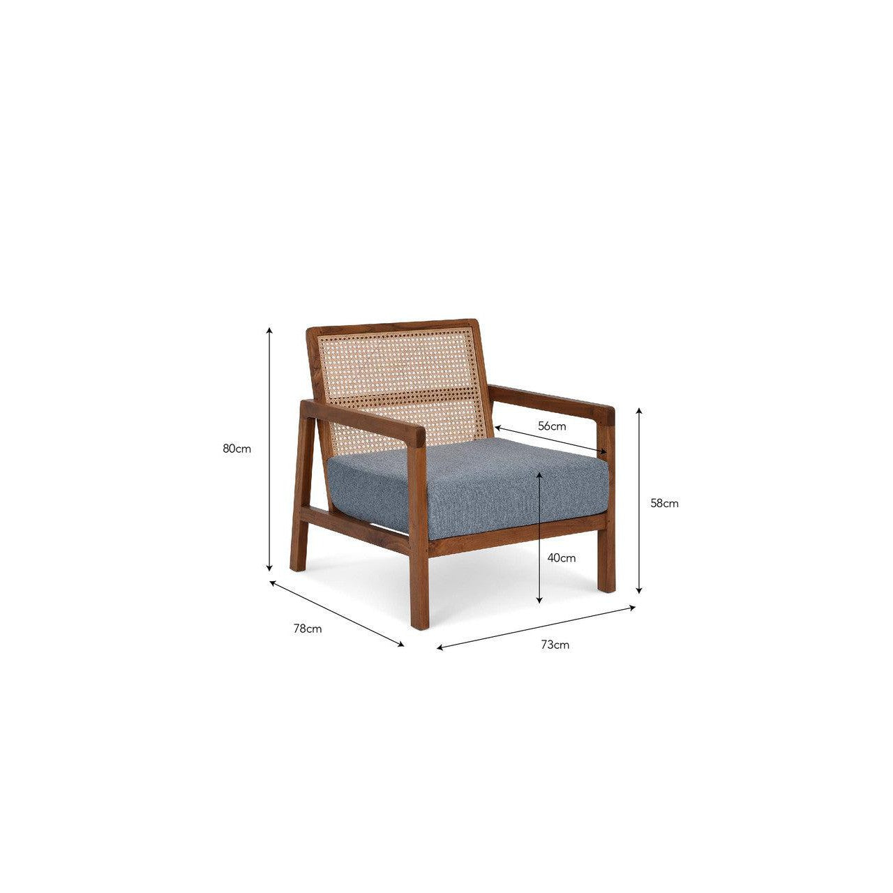 Lambourne Rattan Armchair | Natural - Sofas & Chairs - Garden Trading - Yester Home
