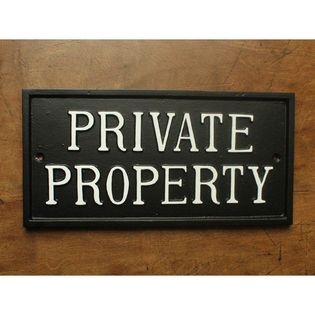 Large Private Property Sign-Informative Signs-Yester Home