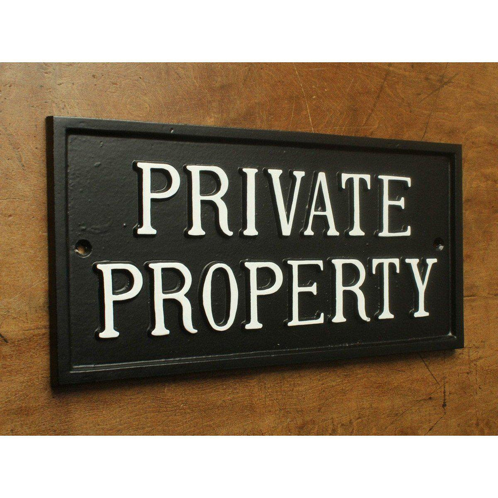 Large Private Property Sign-Informative Signs-Yester Home