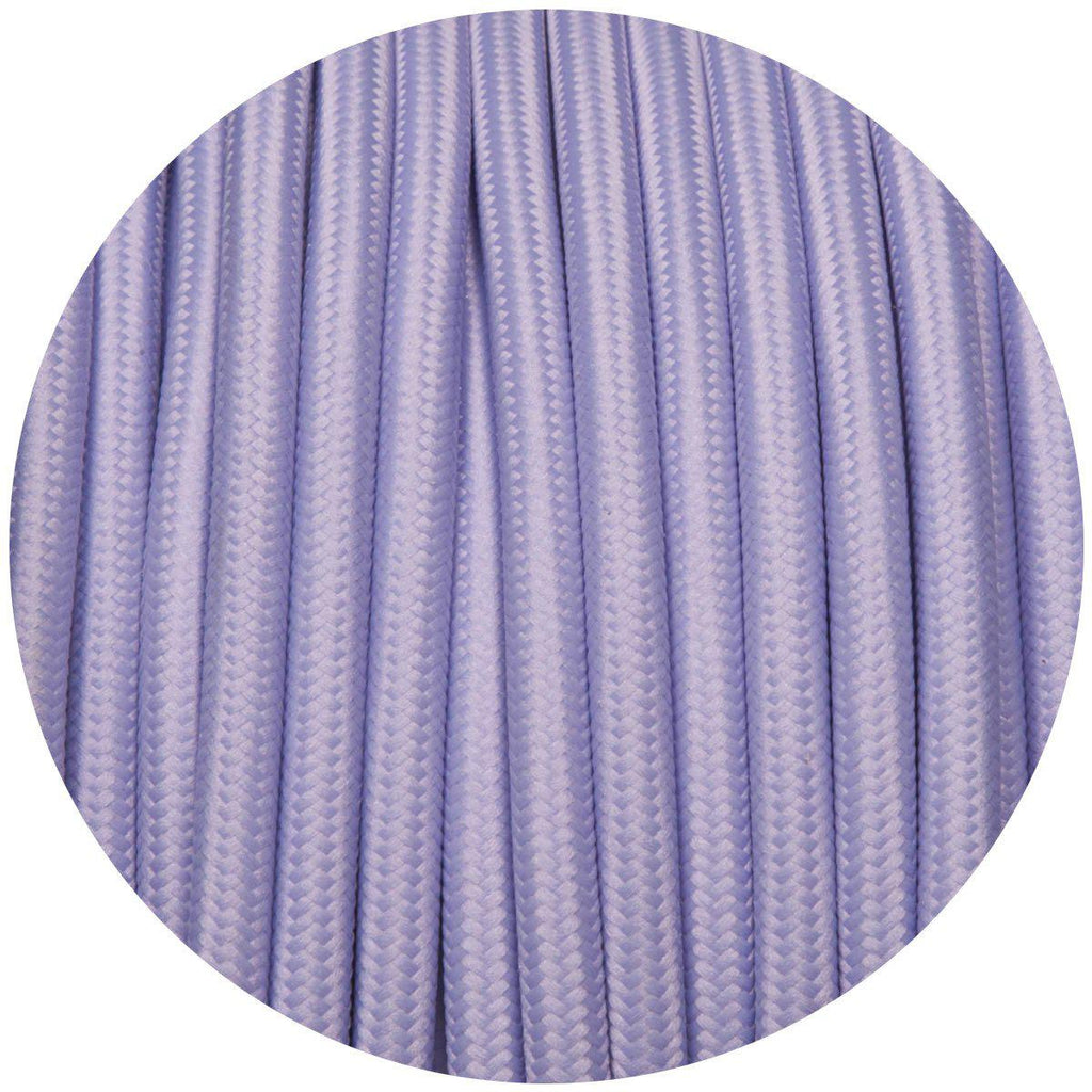 Light Purple Round Fabric Cable-Fabric Cable-Yester Home