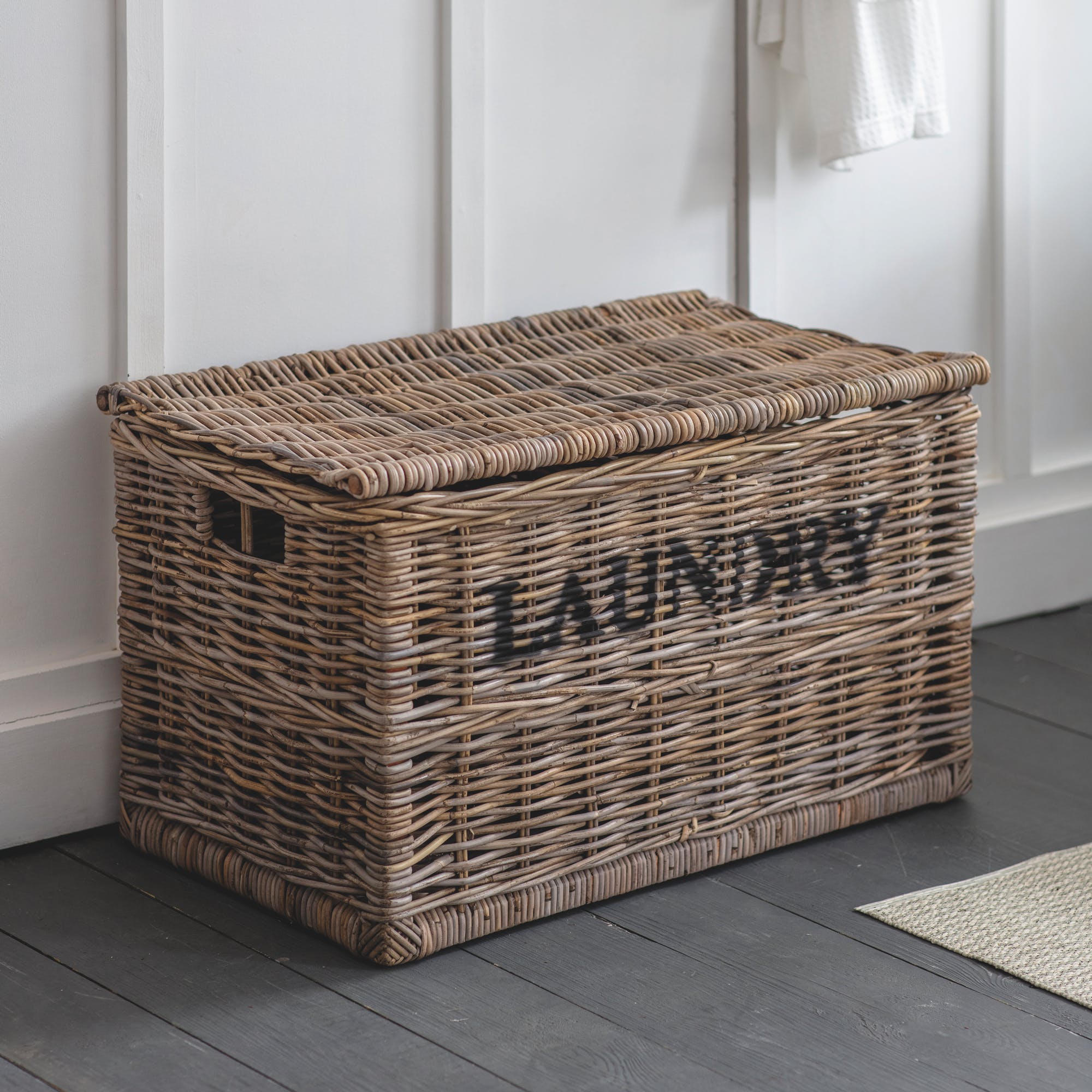Lights & Darks Laundry Basket-Baskets-Yester Home