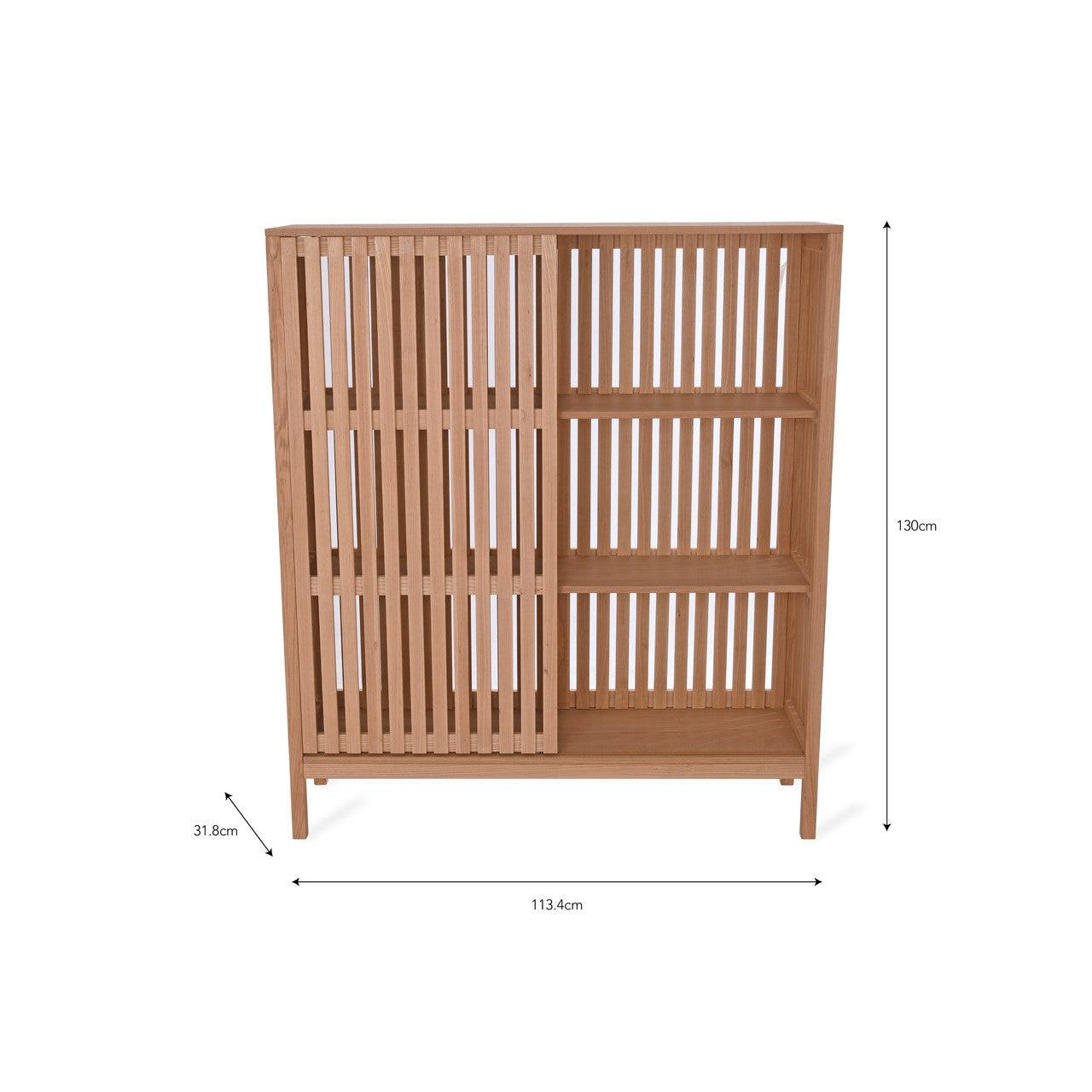 Linear Large Storage Unit - Ash-Consoles & Sideboards-Yester Home