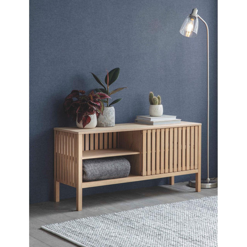 Linear Low Storage Unit - Ash-Consoles & Sideboards-Yester Home