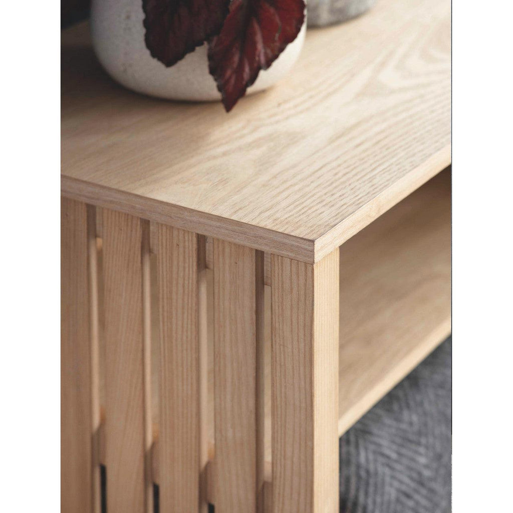 Linear Low Storage Unit - Ash-Consoles & Sideboards-Yester Home