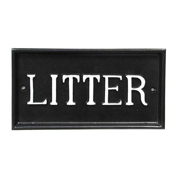 Litter Sign-Informative Signs-Yester Home