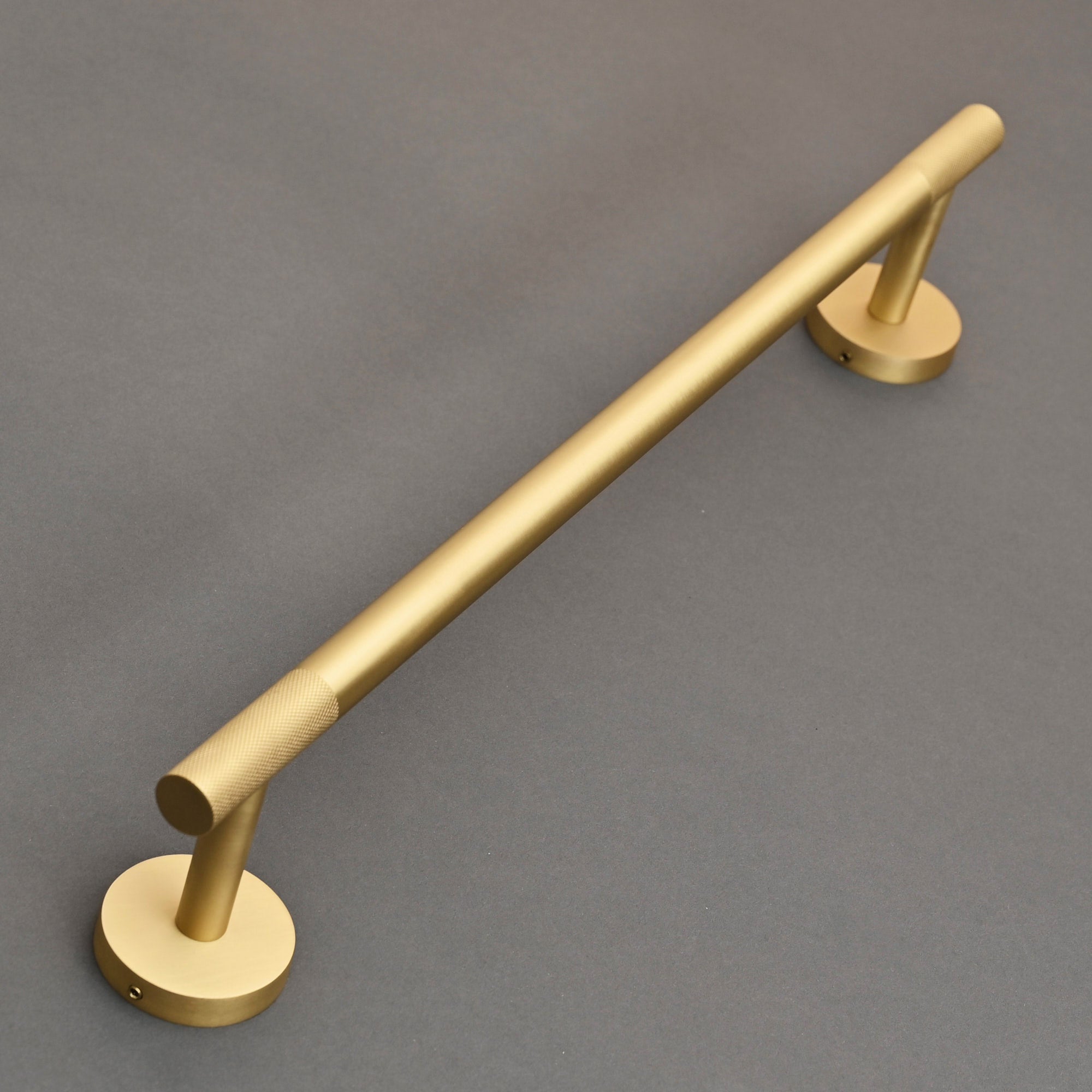Luxe Knurled Brass Bar Towel Rail - Towel Rails - Yester Home - Yester Home