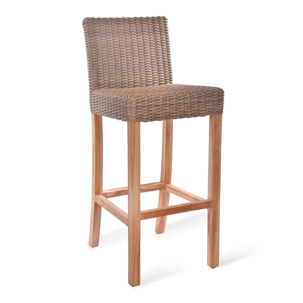 Lymington Bar Stool - PE Rattan-Outdoor Bar Tables & Sets-Yester Home