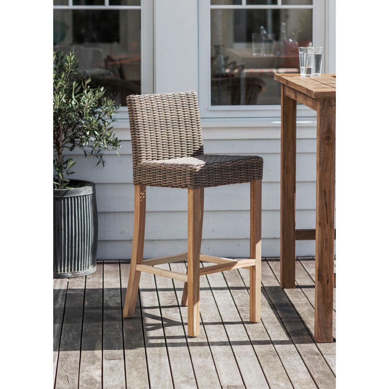 Lymington Bar Stool - PE Rattan-Outdoor Bar Tables & Sets-Yester Home