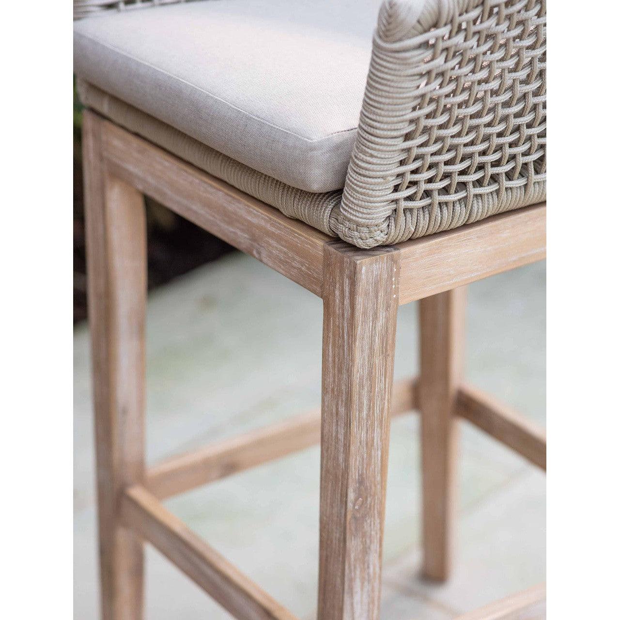 Lynton Bar Stool | Set of 2 | Grey - Outdoor Dining Tables & Sets - Garden Trading - Yester Home