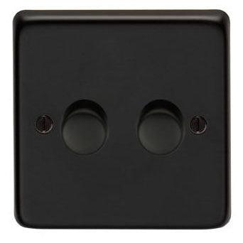 MB Double LED Dimmer Switch | From The Anvil-Electrical Switches & Sockets-Yester Home