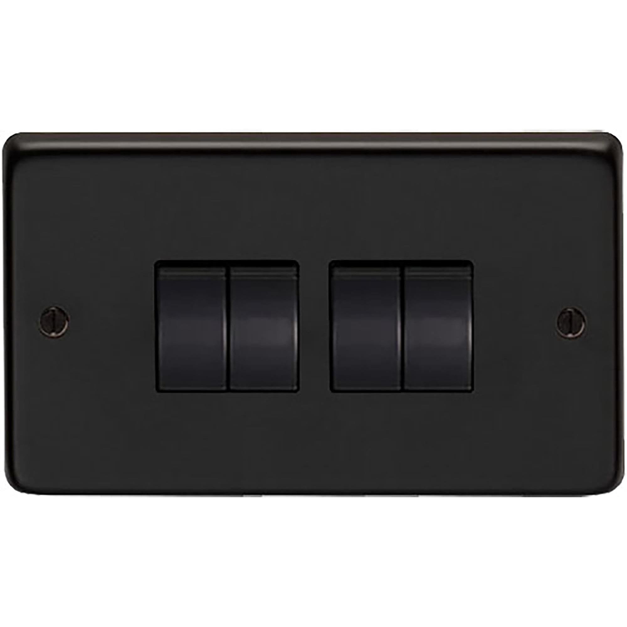 MB Quad 10 Amp Switch | From The Anvil - Electrical Switches & Sockets - From The Anvil - Yester Home