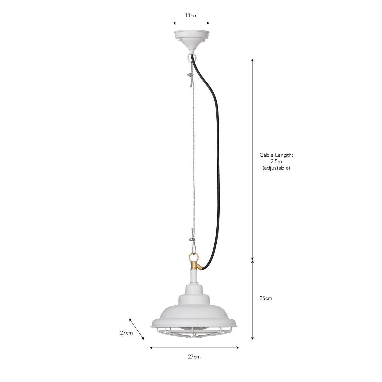 Mariner Outdoor Pendant in Lily White-Pendant Lights-Yester Home
