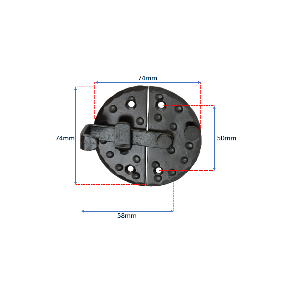 Marvel Cabinet Lock Small Matt Black-Cabinet Locks-Yester Home