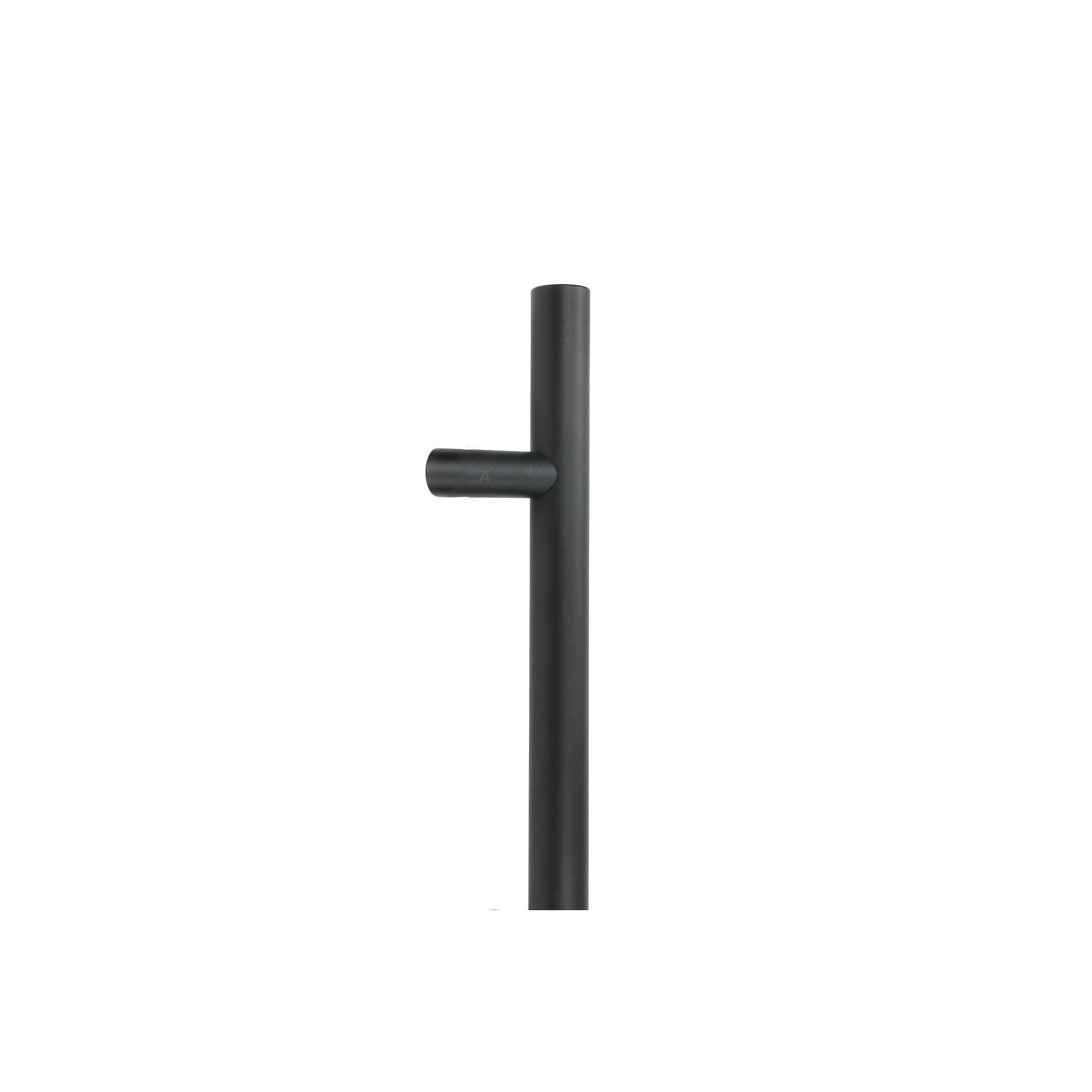 Matt Black (316) 0.6m Offset T Bar Handle Secret Fix 32mm Ø | From The Anvil-Pull Handles-Yester Home