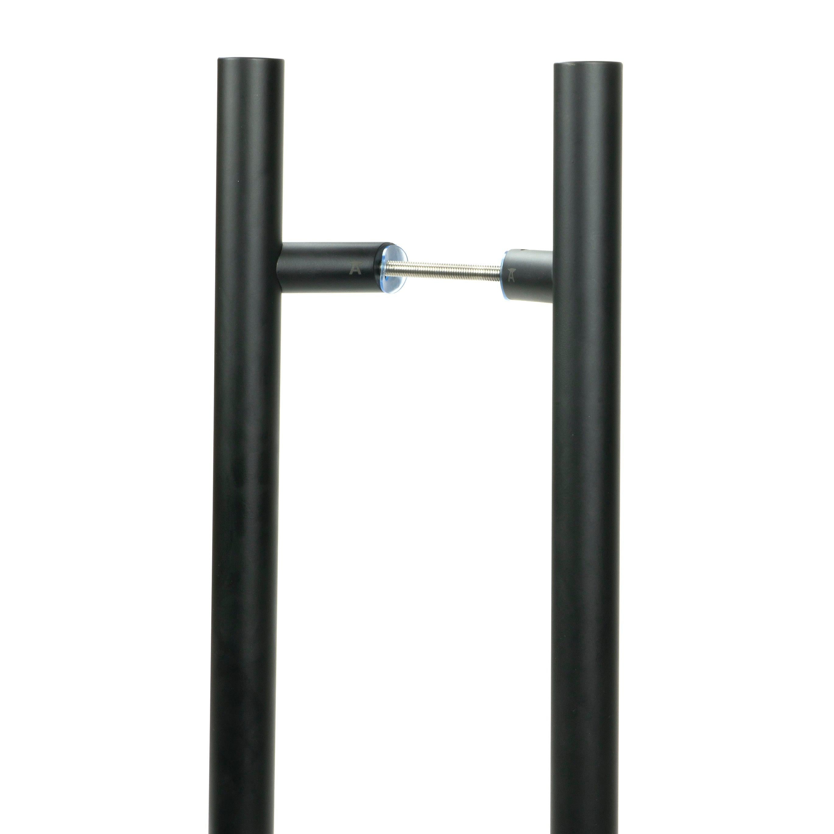 Matt Black (316) 1.5m Offset T Bar Handle B2B 32mm Ø | From The Anvil - Door Pull Handles - From The Anvil - Yester Home