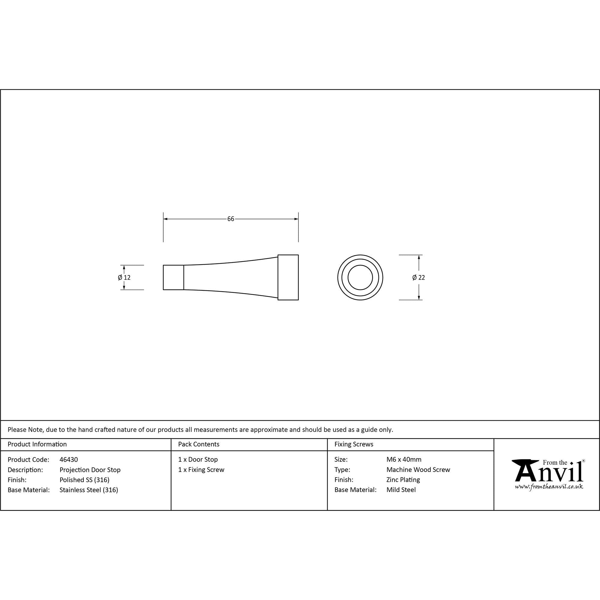 Matt Black 50mm Plain Edge Pull | From The Anvil - Cabinet Pulls - From The Anvil - Yester Home