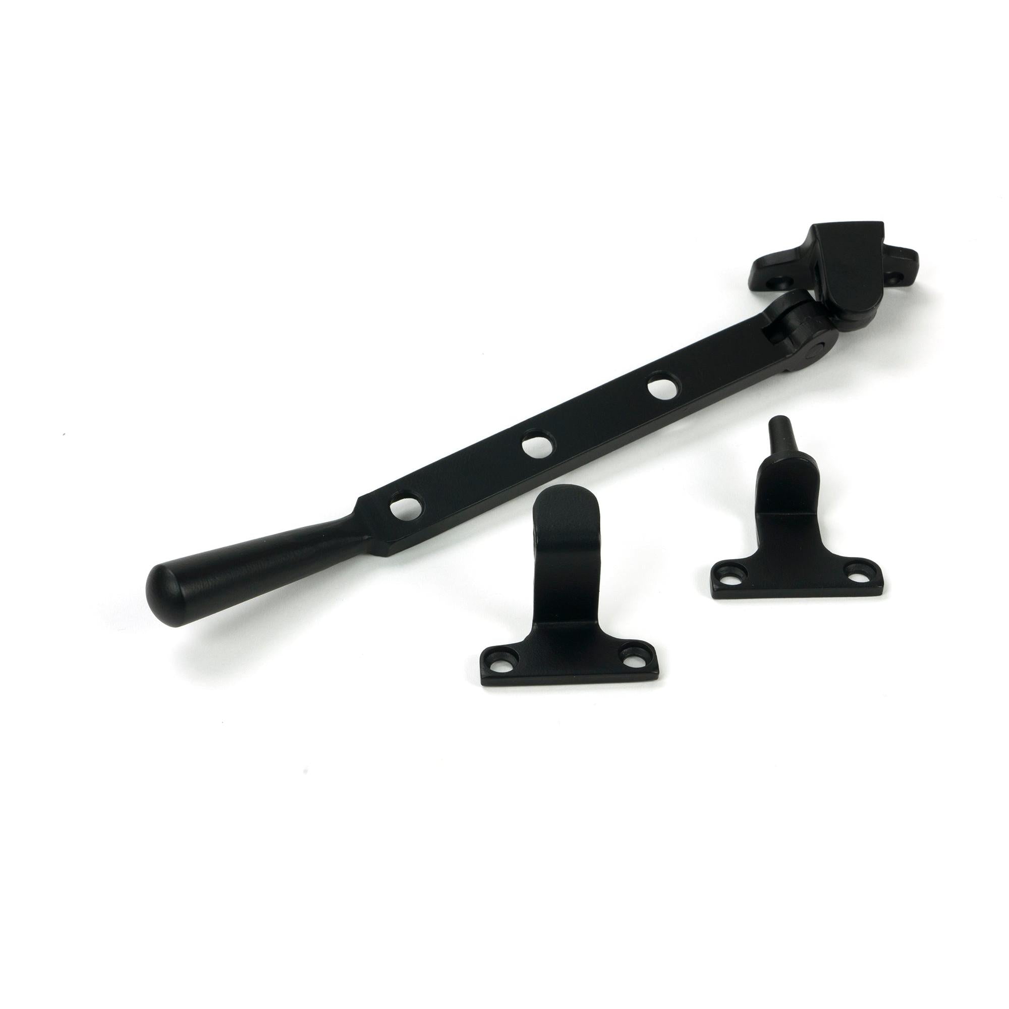 Matt Black 8" Newbury Stay (Steel Window) - Stays - From The Anvil - Yester Home