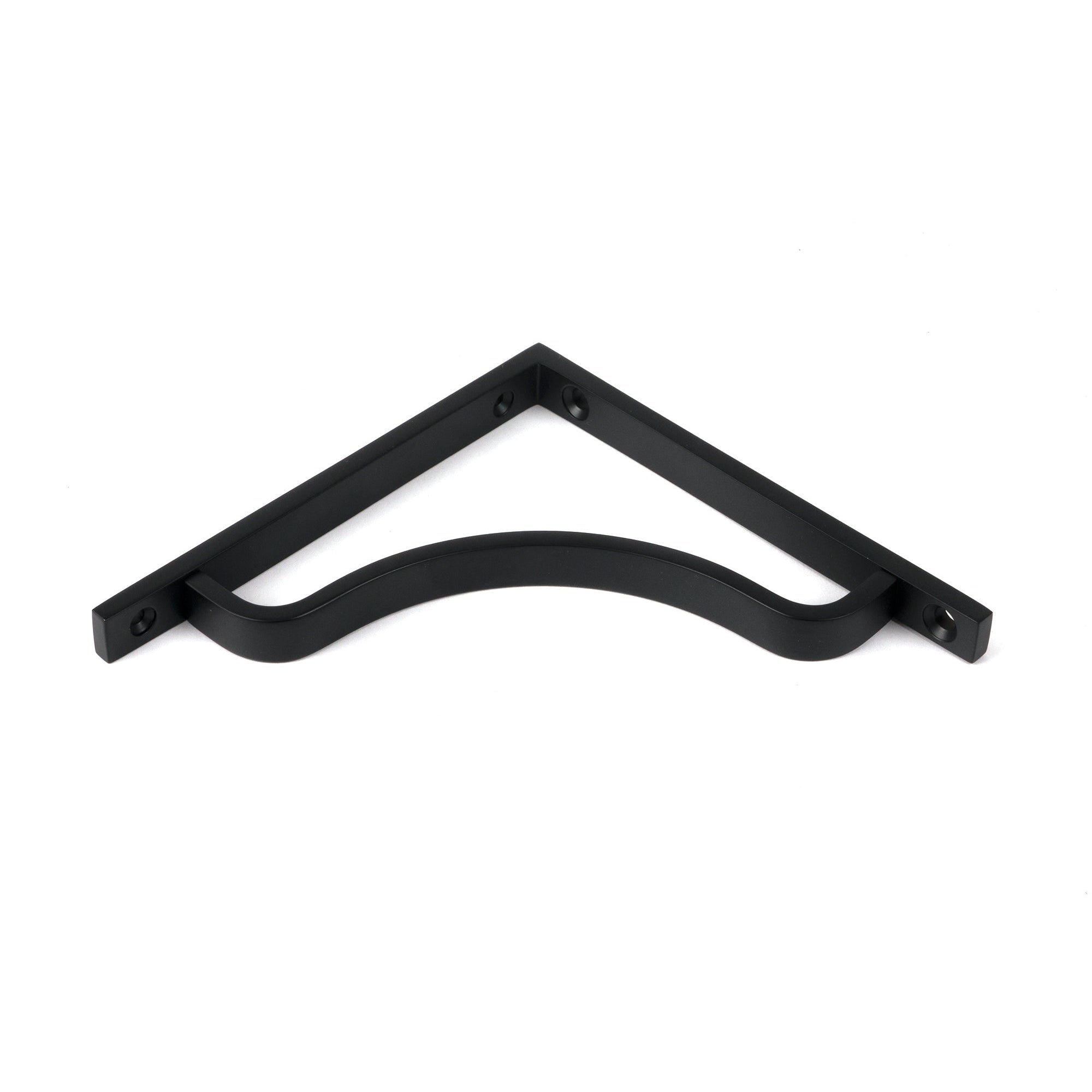 Matt Black Abingdon Shelf Bracket (150mm x 150mm) | From The Anvil-Shelf Brackets-Yester Home