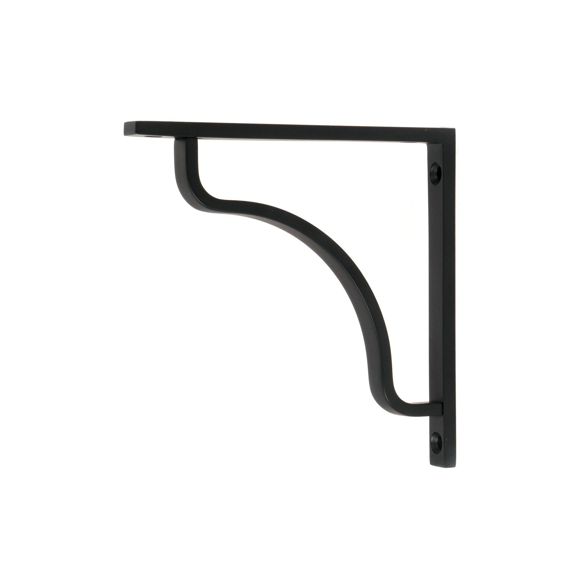 Matt Black Abingdon Shelf Bracket (150mm x 150mm) | From The Anvil-Shelf Brackets-Yester Home