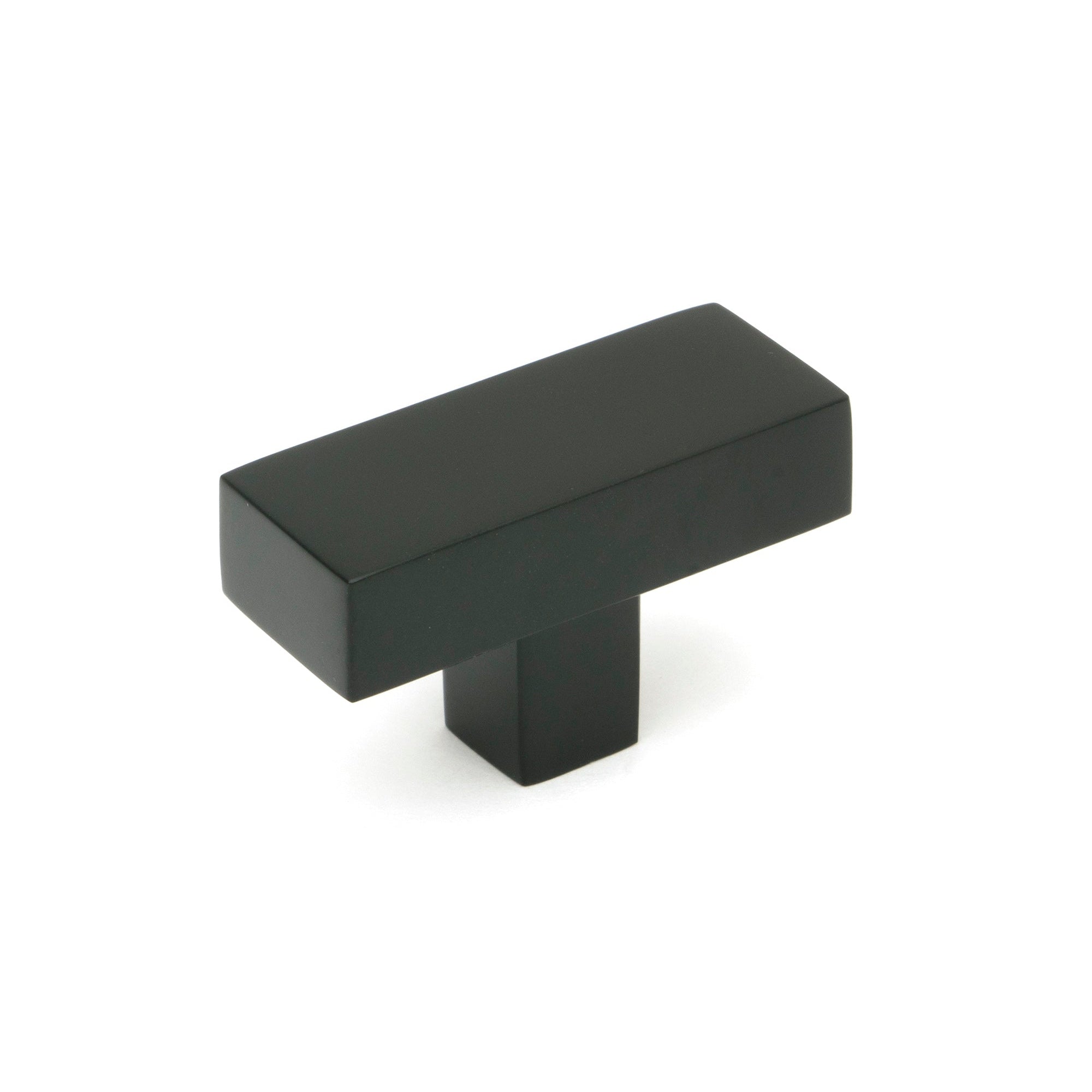 Matt Black Albers T-Bar | From The Anvil-Cabinet Knobs-Yester Home