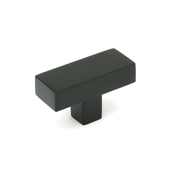 Matt Black Albers T-Bar | From The Anvil-Cabinet Knobs-Yester Home