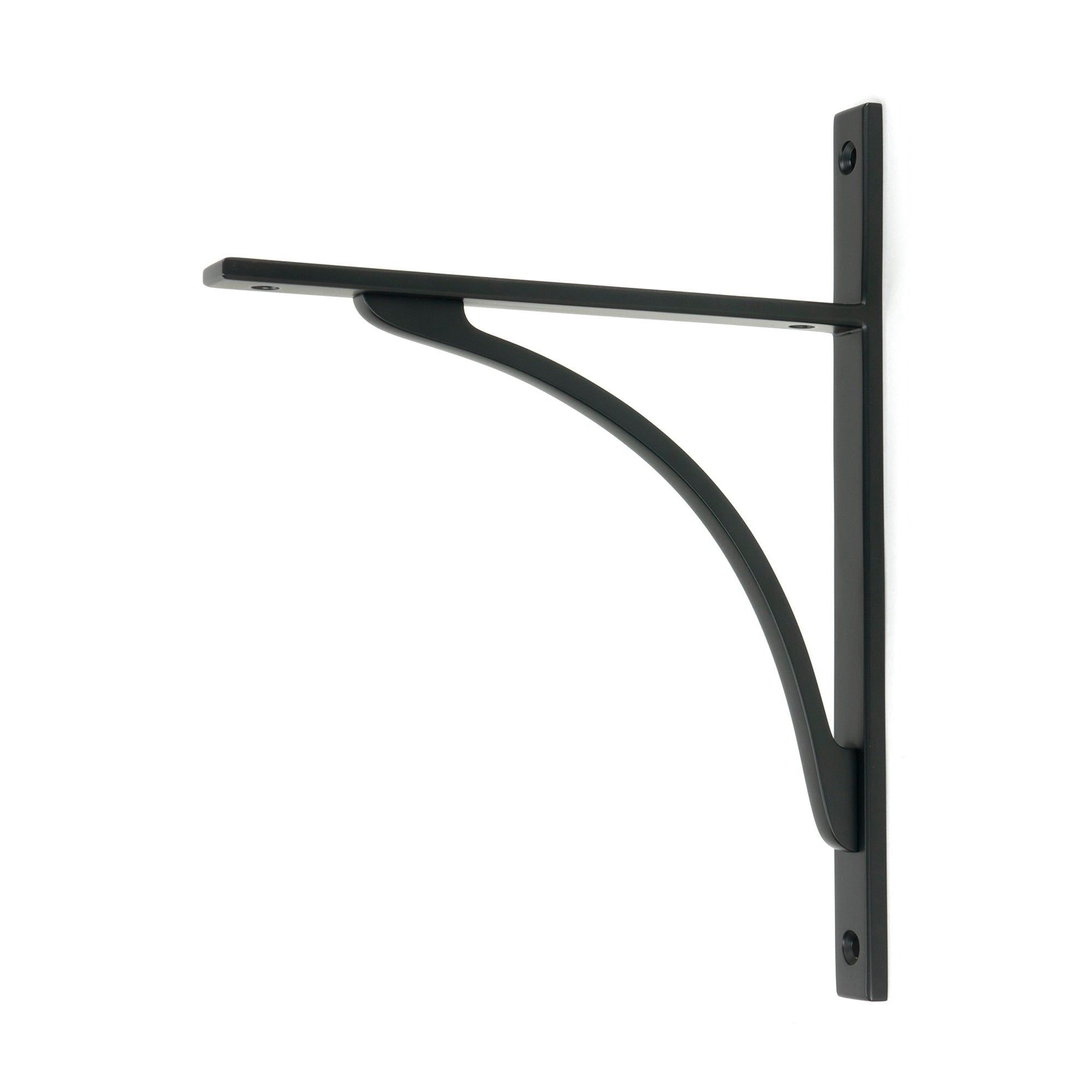 Matt Black Apperley Shelf Bracket (260mm x 200mm) | From The Anvil-Shelf Brackets-Yester Home