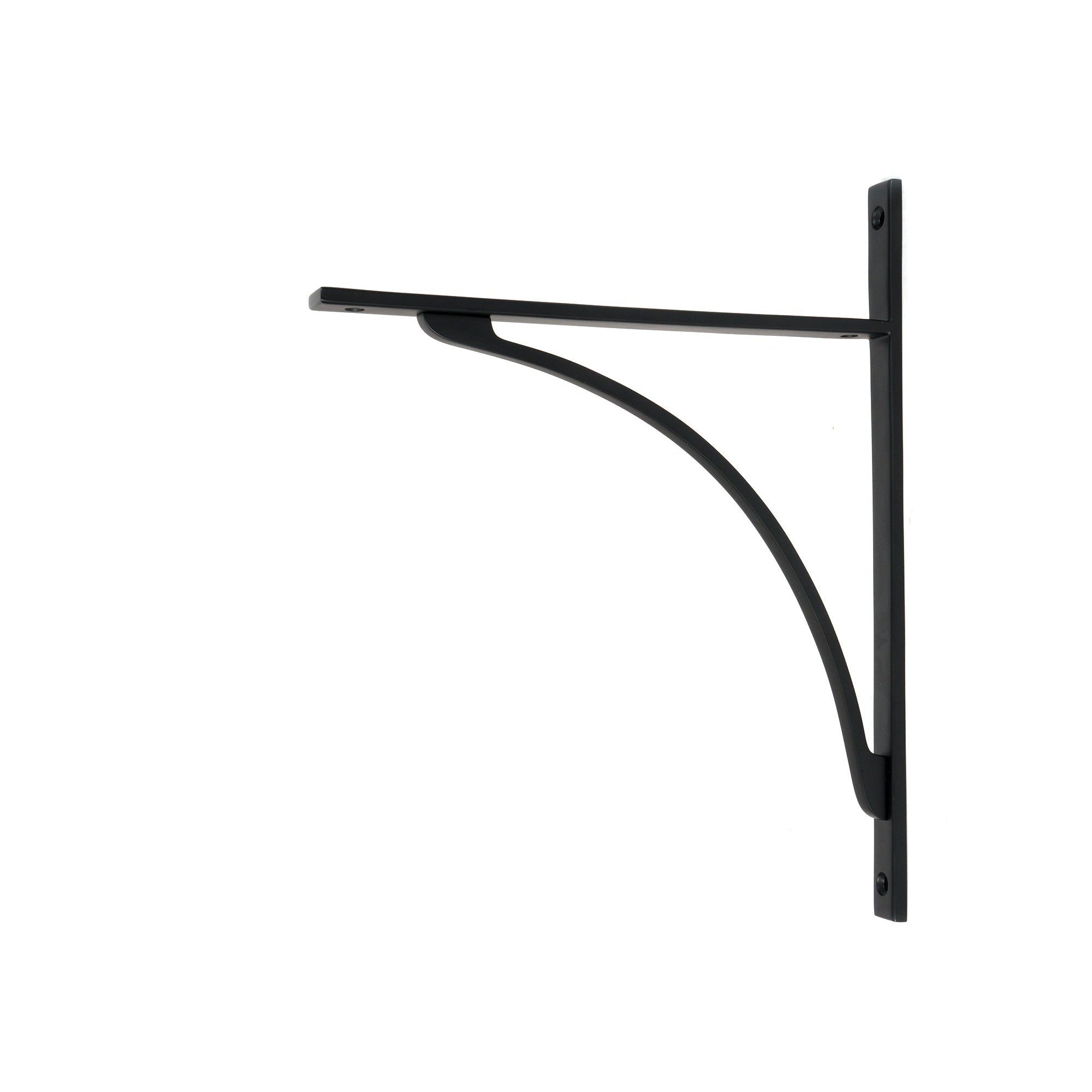 Matt Black Apperley Shelf Bracket (314mm x 250mm) | From The Anvil-Shelf Brackets-Yester Home