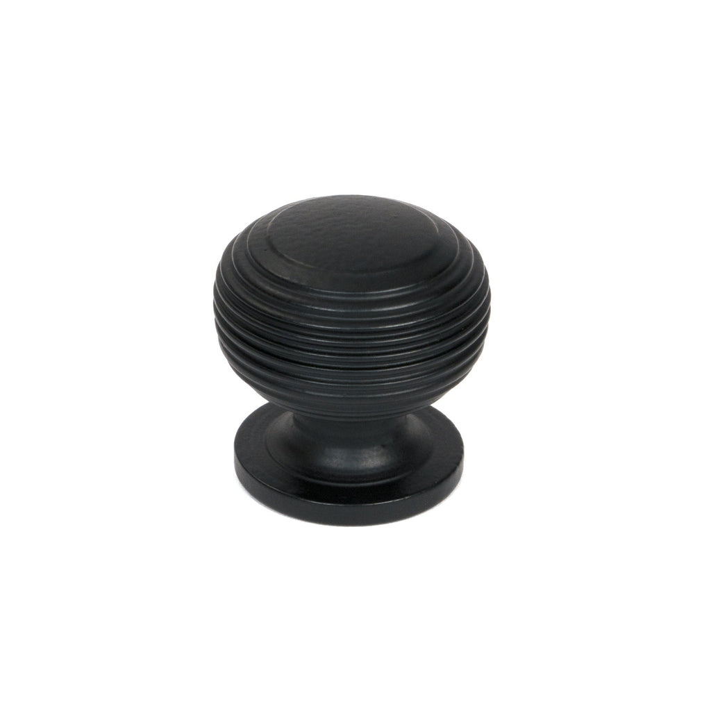 Matt Black Beehive Cabinet Knob 30mm | From The Anvil-Cabinet Knobs-Yester Home