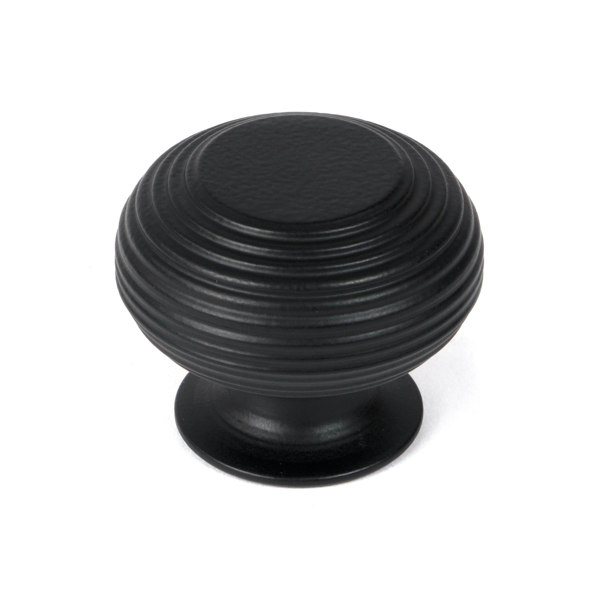 Matt Black Beehive Cabinet Knob 40mm | From The Anvil - Cabinet Knobs - From The Anvil - Yester Home