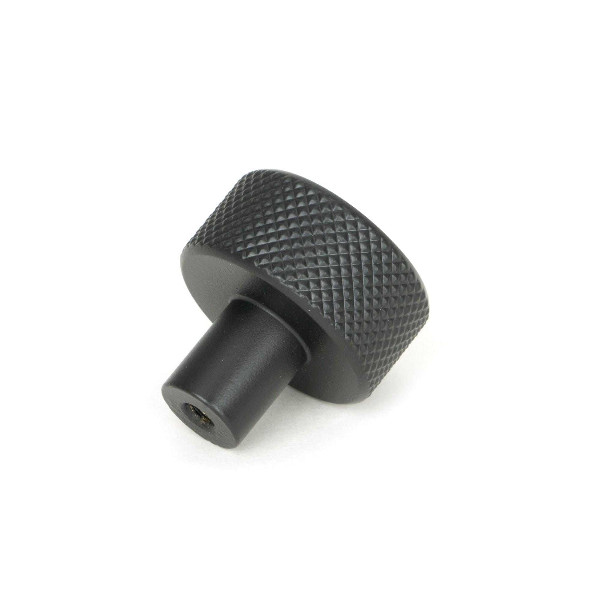 Matt Black Brompton Cabinet Knob - 25mm (No rose) | From The Anvil-Cabinet Knobs-Yester Home