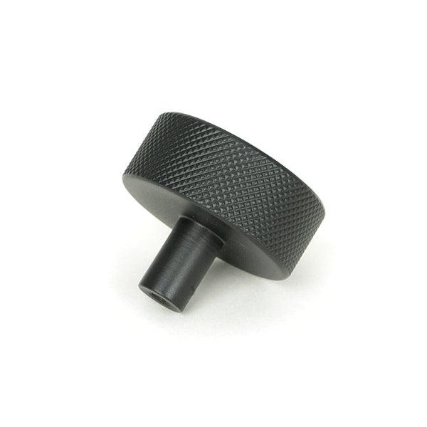 Matt Black Brompton Cabinet Knob - 38mm (No rose) | From The Anvil-Cabinet Knobs-Yester Home