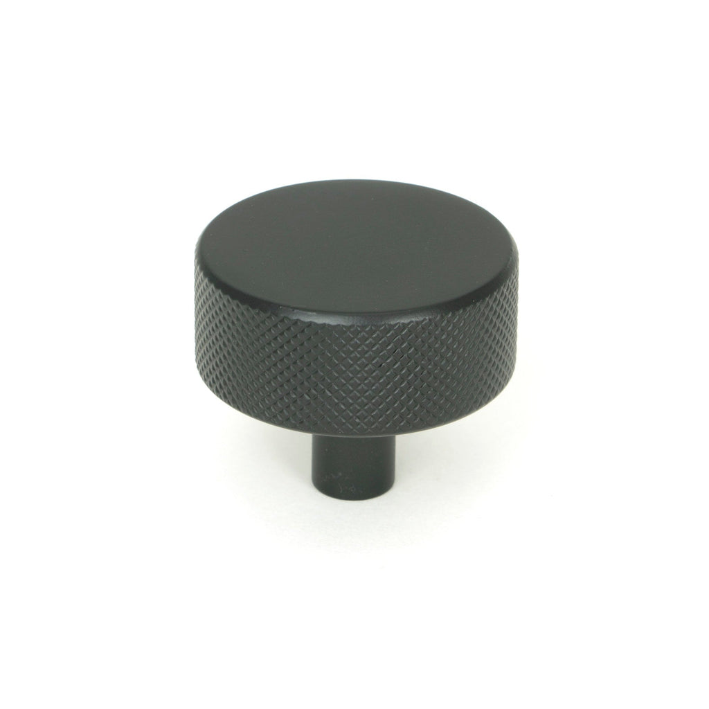 Matt Black Brompton Cabinet Knob - 38mm (No rose) | From The Anvil-Cabinet Knobs-Yester Home
