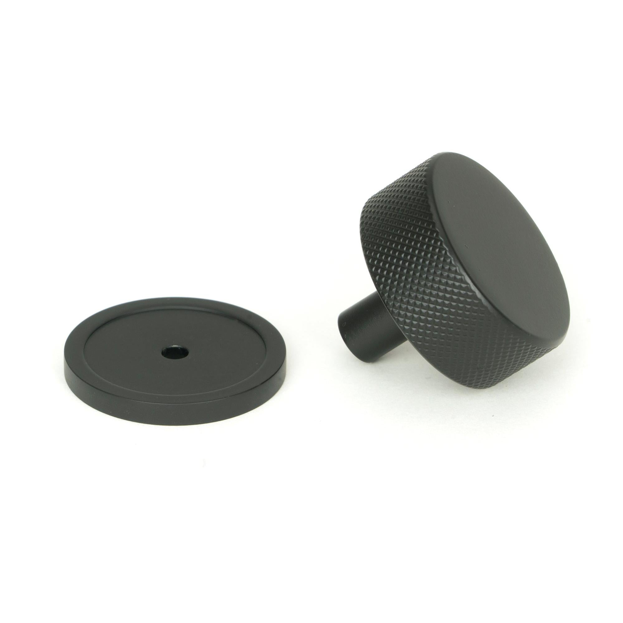 Matt Black Brompton Cabinet Knob - 38mm (Plain) | From The Anvil - Cabinet Knobs - From The Anvil - Yester Home
