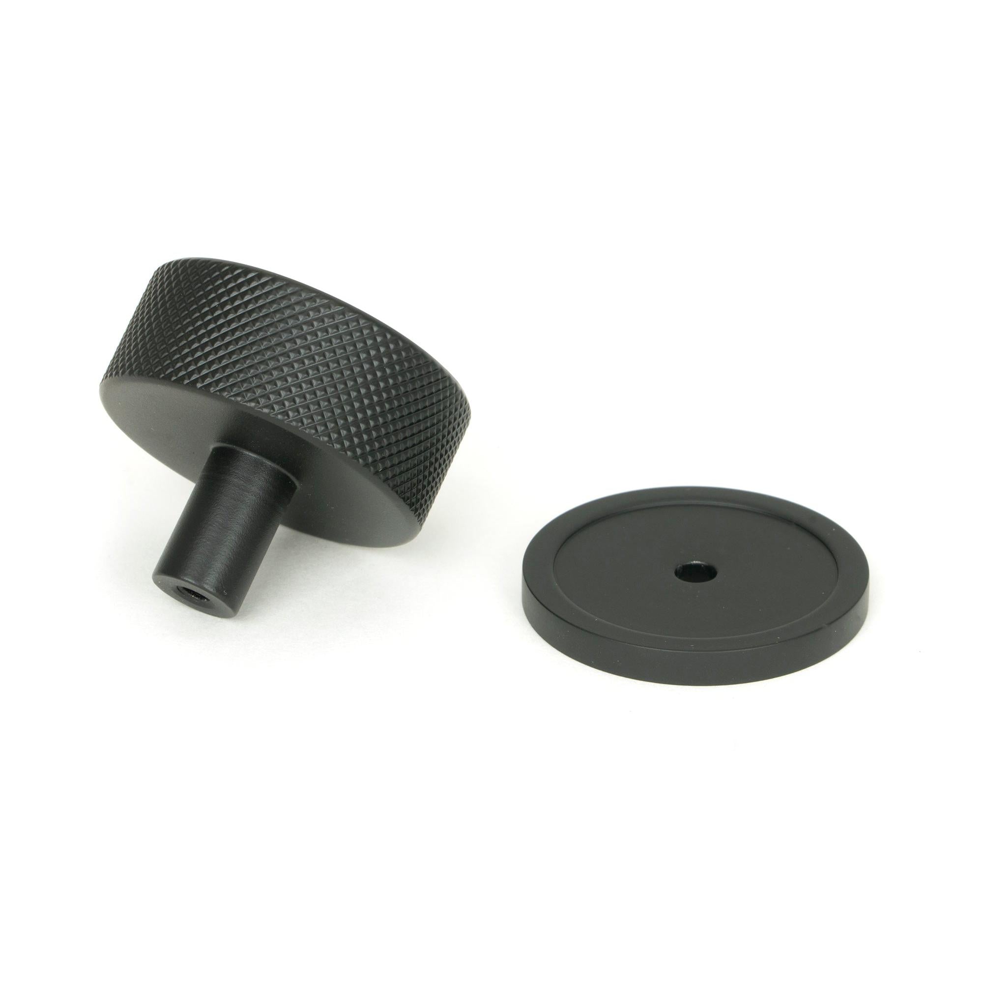 Matt Black Brompton Cabinet Knob - 38mm (Plain) | From The Anvil - Cabinet Knobs - From The Anvil - Yester Home