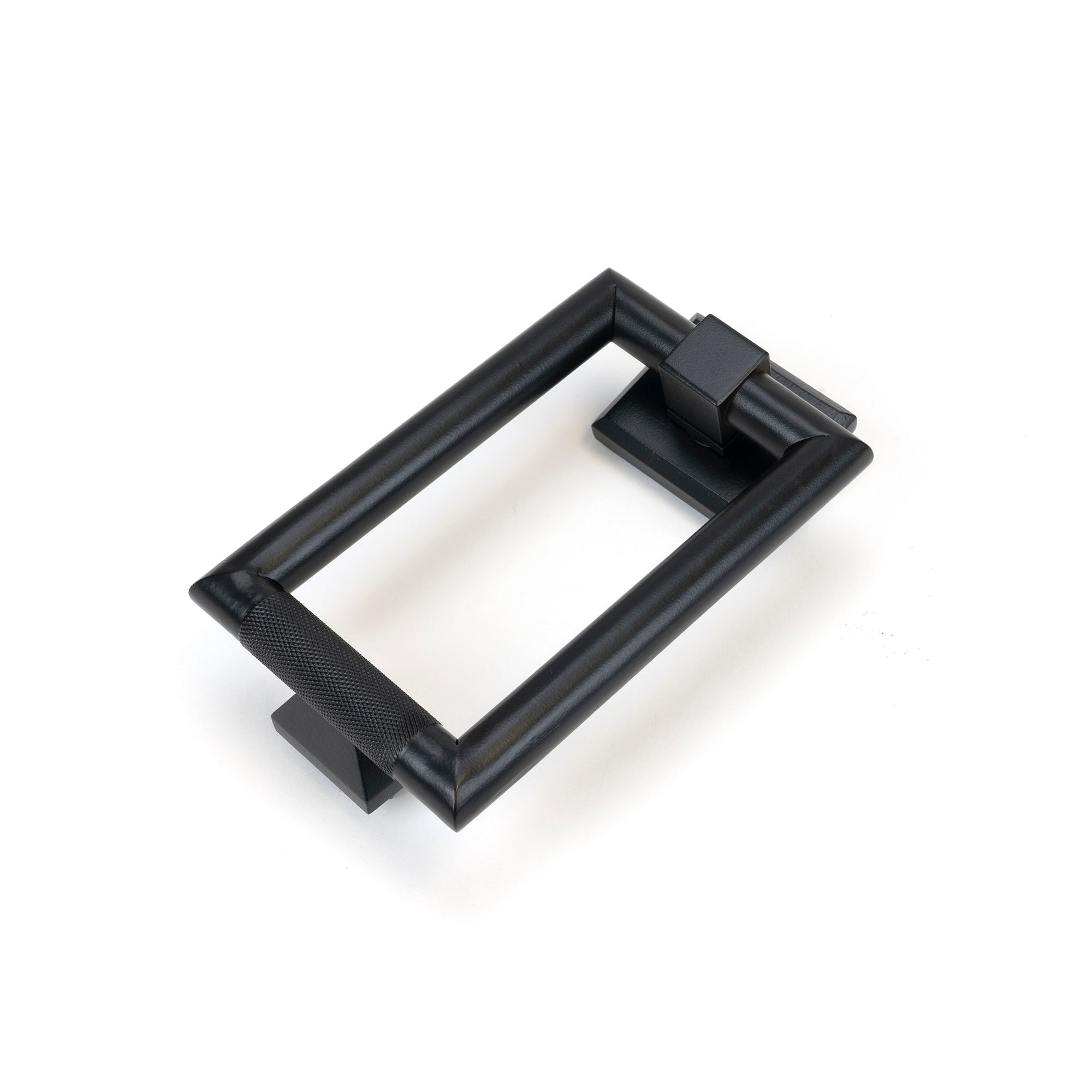 Matt Black Brompton Door Knocker | From The Anvil-Bolt-Through Door Knockers-Yester Home