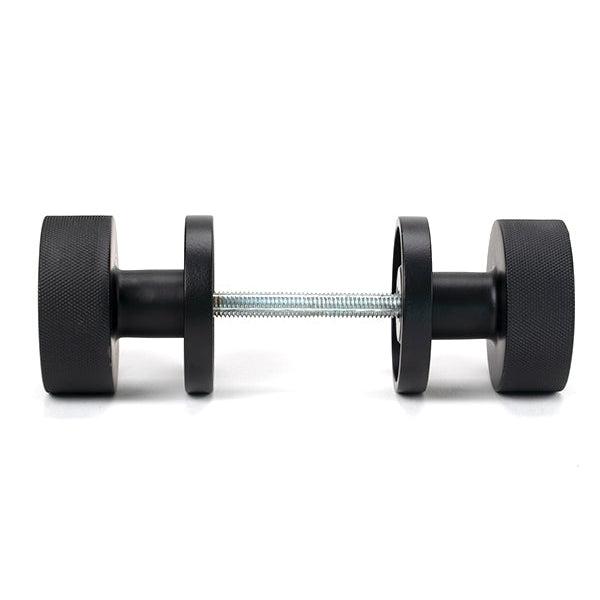 Matt Black Brompton Mortice/Rim Knob Set (Plain) | From The Anvil-Mortice Knobs-Yester Home