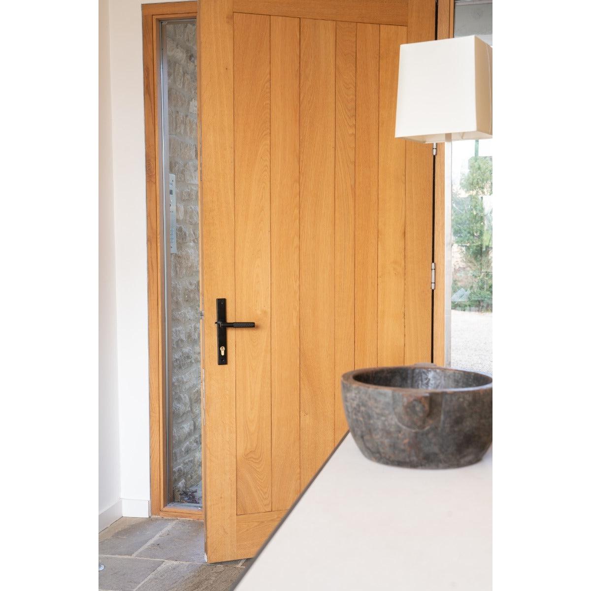 Matt Black Brompton Slimline Lever Espag. Lock Set | From The Anvil-Espagnolette-Yester Home