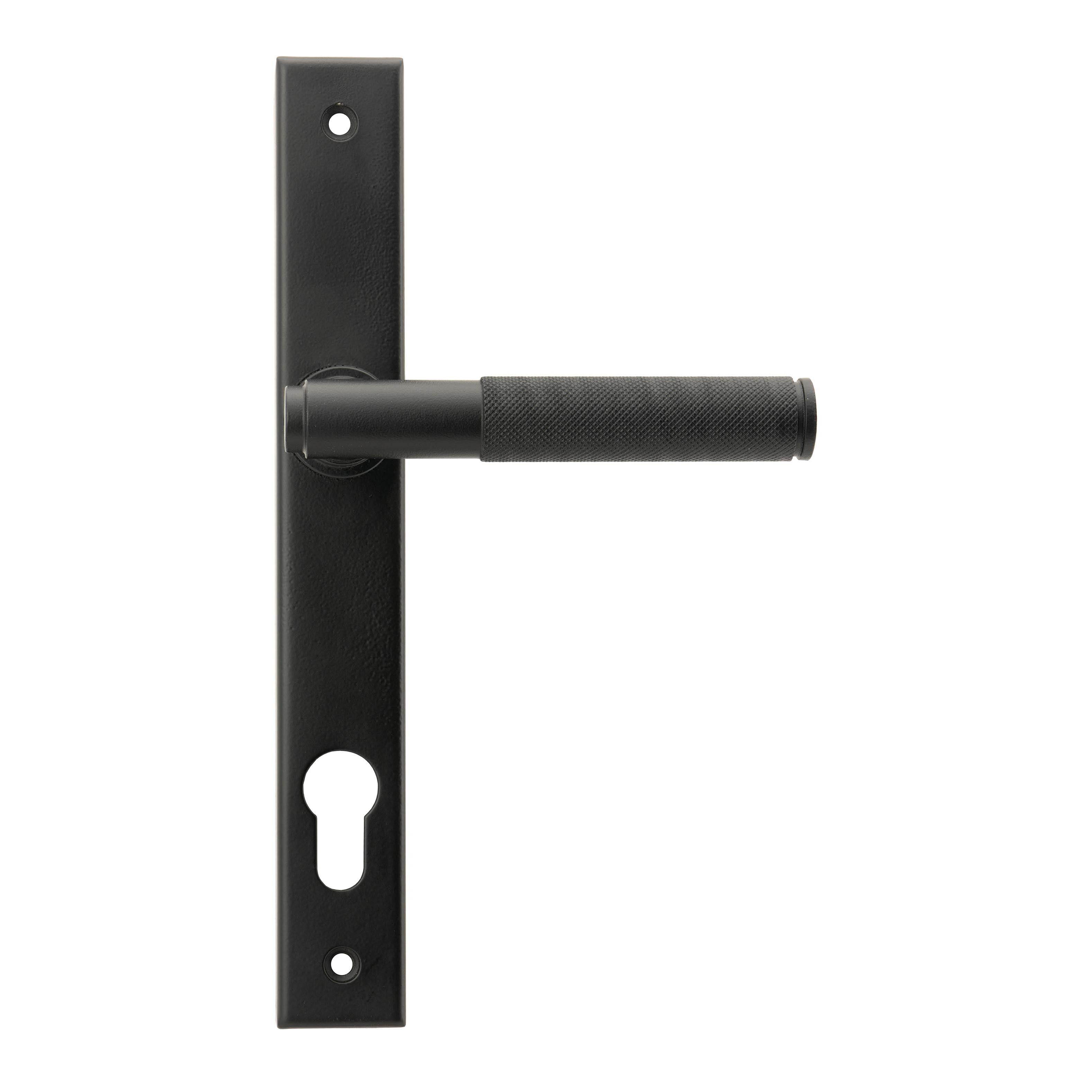 Matt Black Brompton Slimline Lever Espag. Lock Set | From The Anvil - Espagnolette - From The Anvil - Yester Home