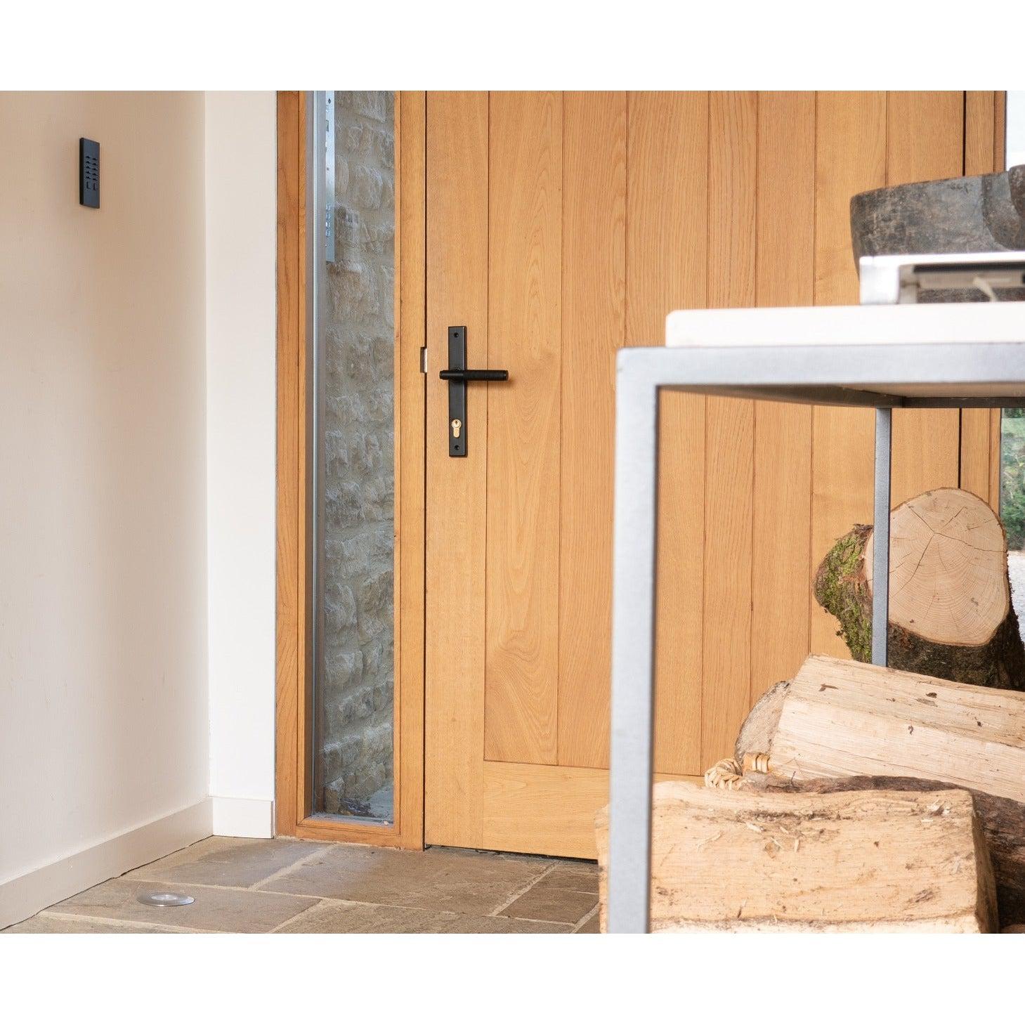 Matt Black Brompton Slimline Lever Espag. Lock Set | From The Anvil-Espagnolette-Yester Home