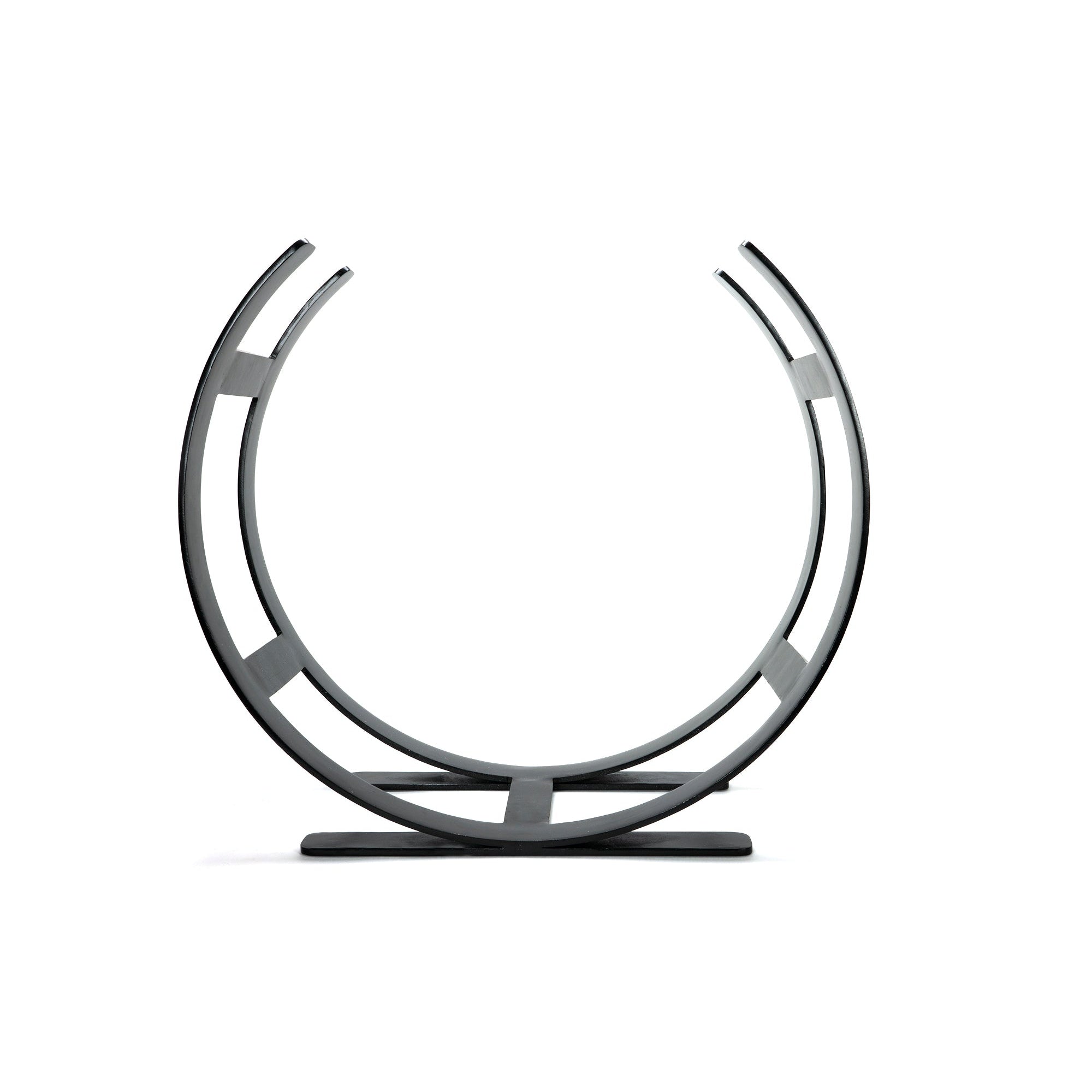Matt Black Curved Log Holder - Large | From The Anvil-Log Holders-Yester Home