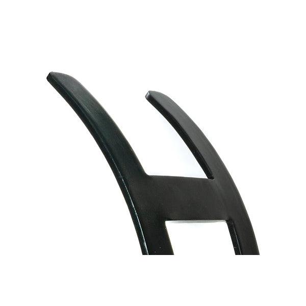 Matt Black Curved Log Holder - Large | From The Anvil-Log Holders-Yester Home