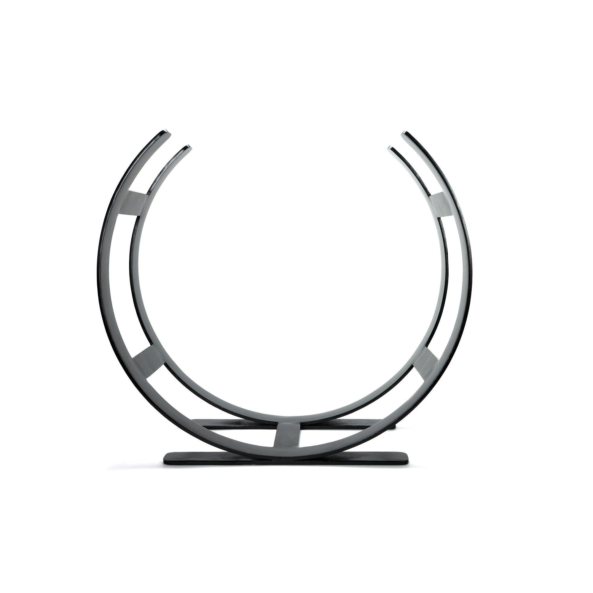 Matt Black Curved Log Holder - Large | From The Anvil - Log Holders - From The Anvil - Yester Home